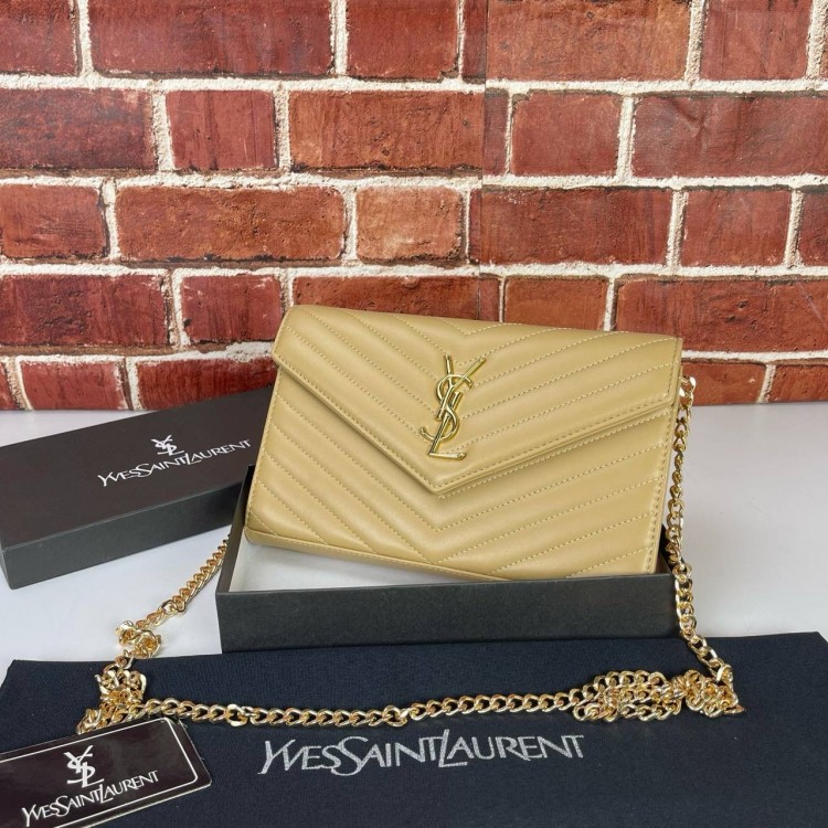 YVES SAİNT LAURENT (YSL) QUİLTED ZARF KREM